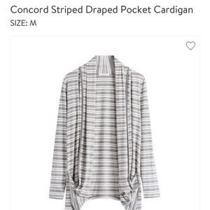 41 Hawthorn Concord Striped Draped Cardigan